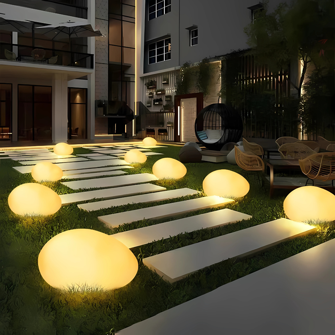 Outdoor Glow | Solar Garden Lights with Remote Control & 16 Color Options | Weather-Resistant Design for Stunning Ambience 0