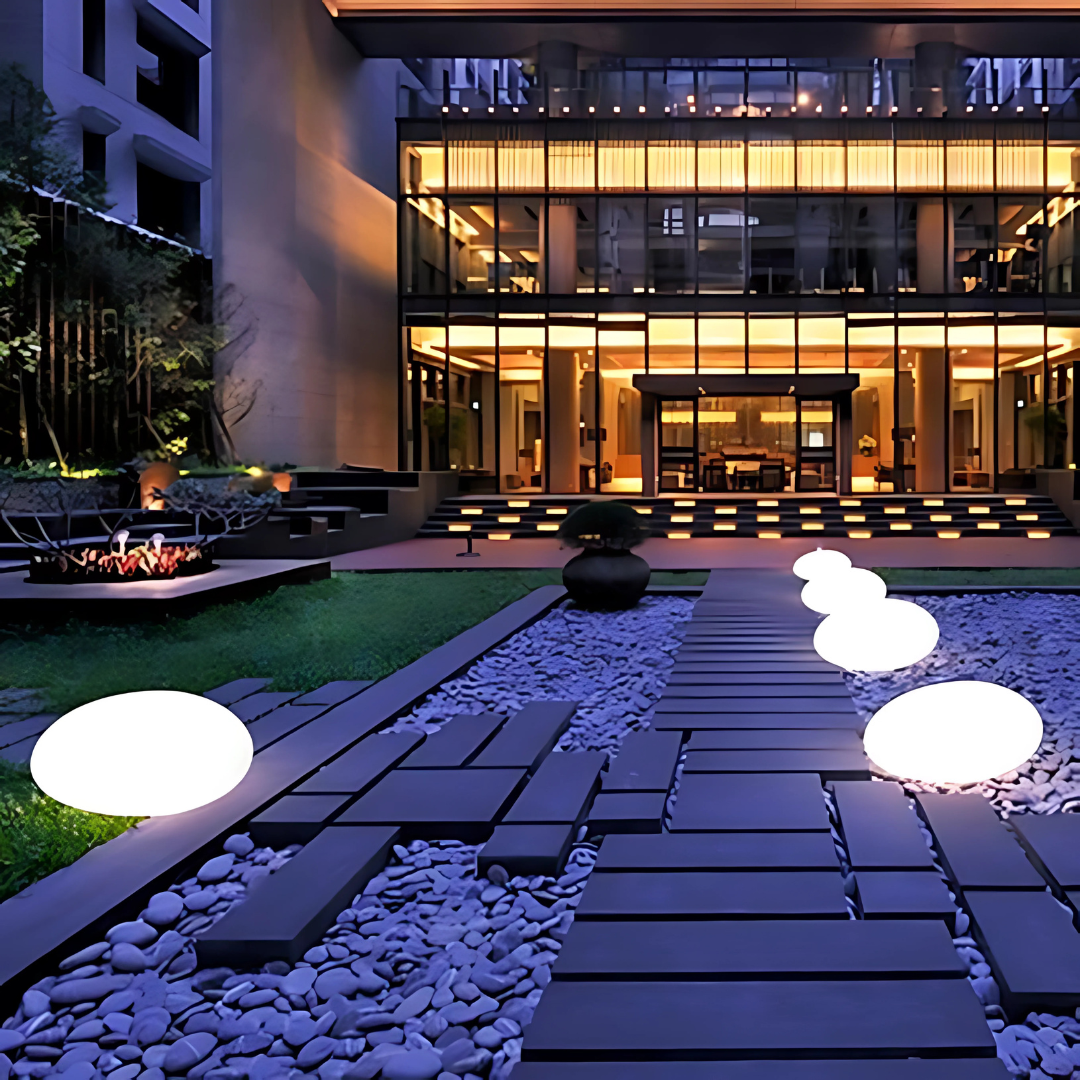 Outdoor Glow | Solar Garden Lights with Remote Control & 16 Color Options | Weather-Resistant Design for Stunning Ambience 1