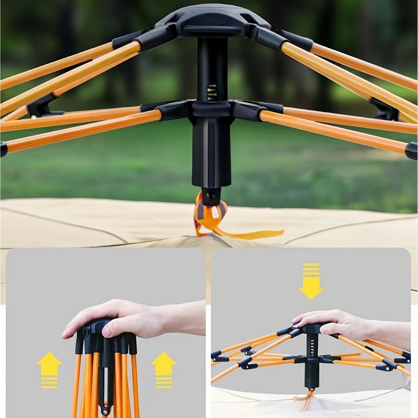 Outdoor Haven | Camping Tent with Mesh Ventilation & Lightweight Design | Comfortable Outdoor Shelter for Spring Adventures 1