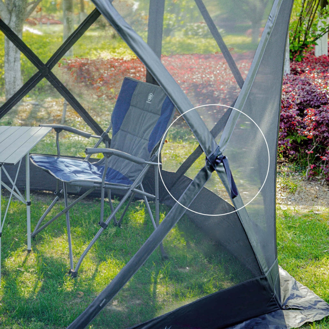 Outdoor Retreat | Pop Up Gazebo with Mesh Sides for Comfort & Shade | Easy Setup for Garden Gatherings 5