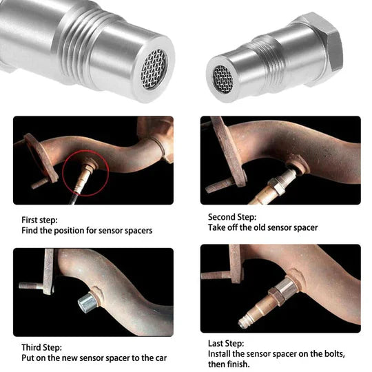 Oxygen O2 Sensor Adapter | Mini Catalytic Converter for Enhanced Performance | Eliminate Check Engine Light in Modified Exhaust Systems 6