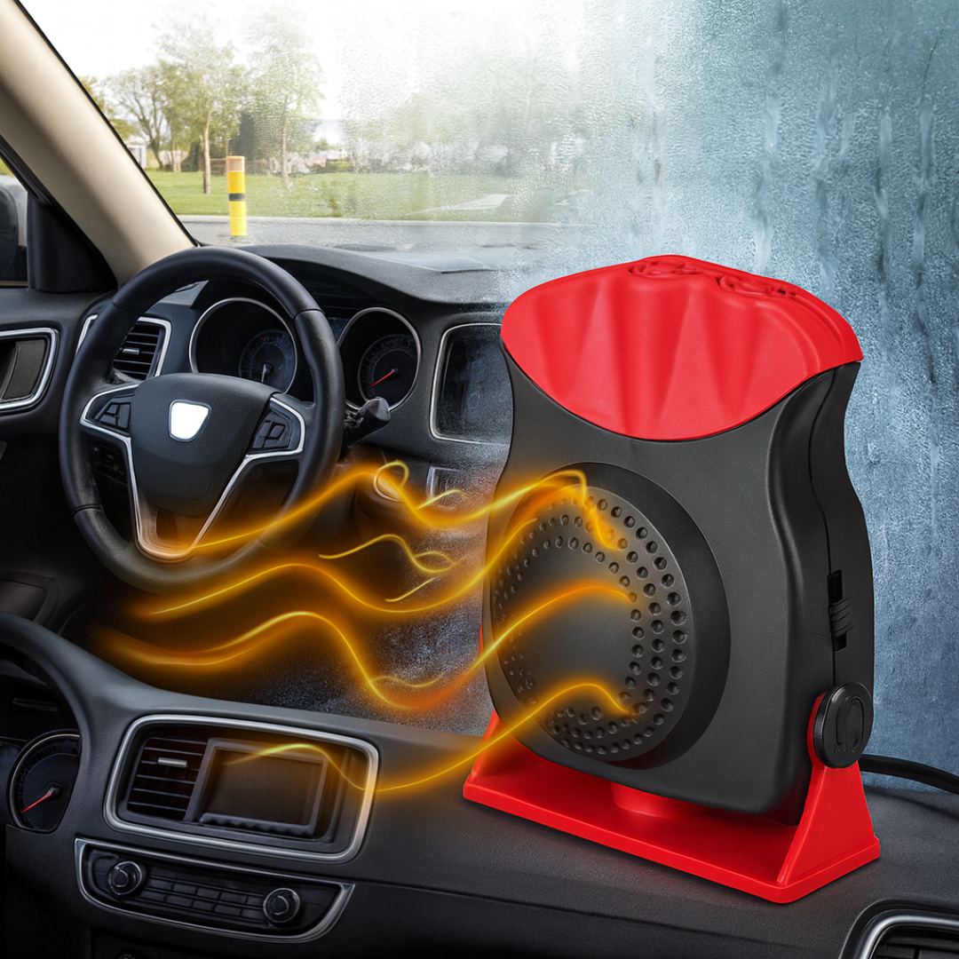 Portable 12V Car Heater & Fan with 180° Adjustable Airflow | Quick Winter Comfort for Rapid Defrosting 0