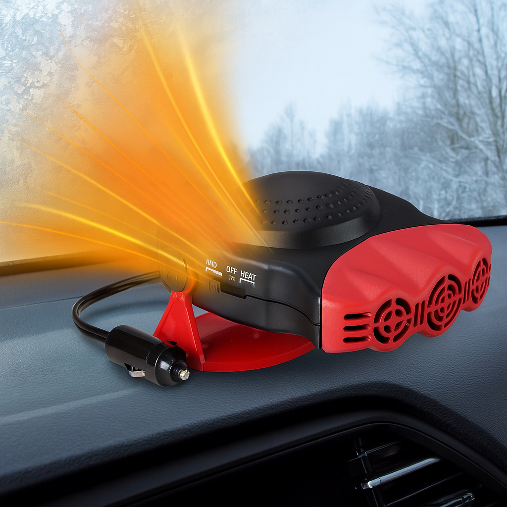 Portable 12V Car Heater & Fan with 180° Adjustable Airflow | Quick Winter Comfort for Rapid Defrosting 1