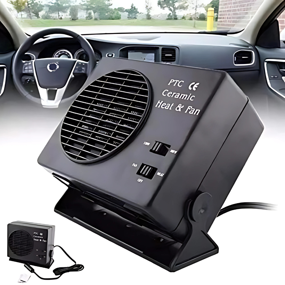 Portable Car Heater | 12V Ceramic Defroster Fan with Fast Heating | Compact Solution for Winter Comfort 0