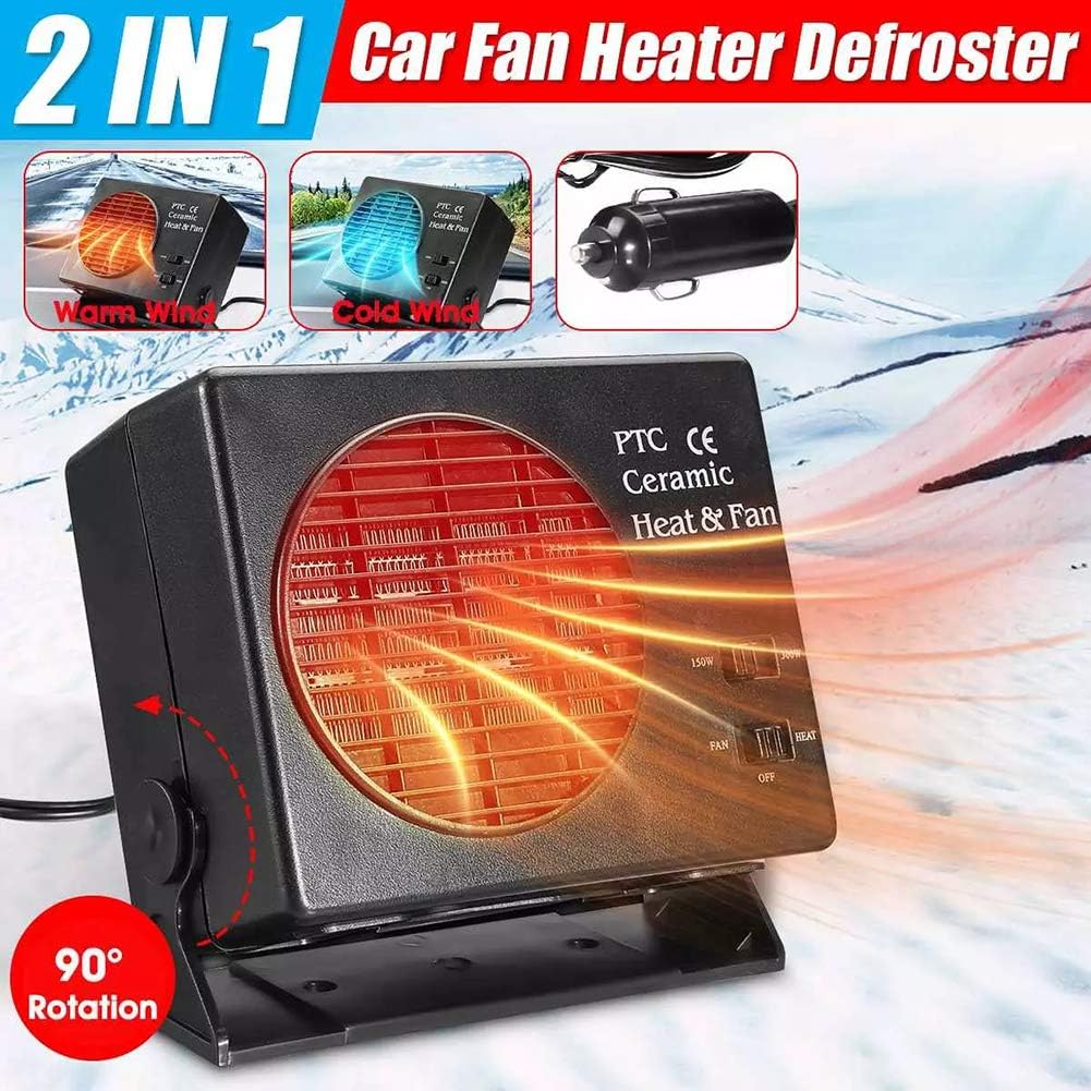 Portable Car Heater | 12V Ceramic Defroster Fan with Fast Heating | Compact Solution for Winter Comfort 1