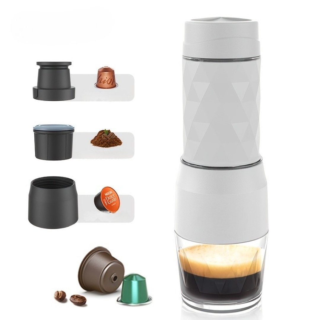 Portable Coffee Maker | Manual Nespresso Machine with Compact Design | Brew Fresh Coffee Anywhere 0