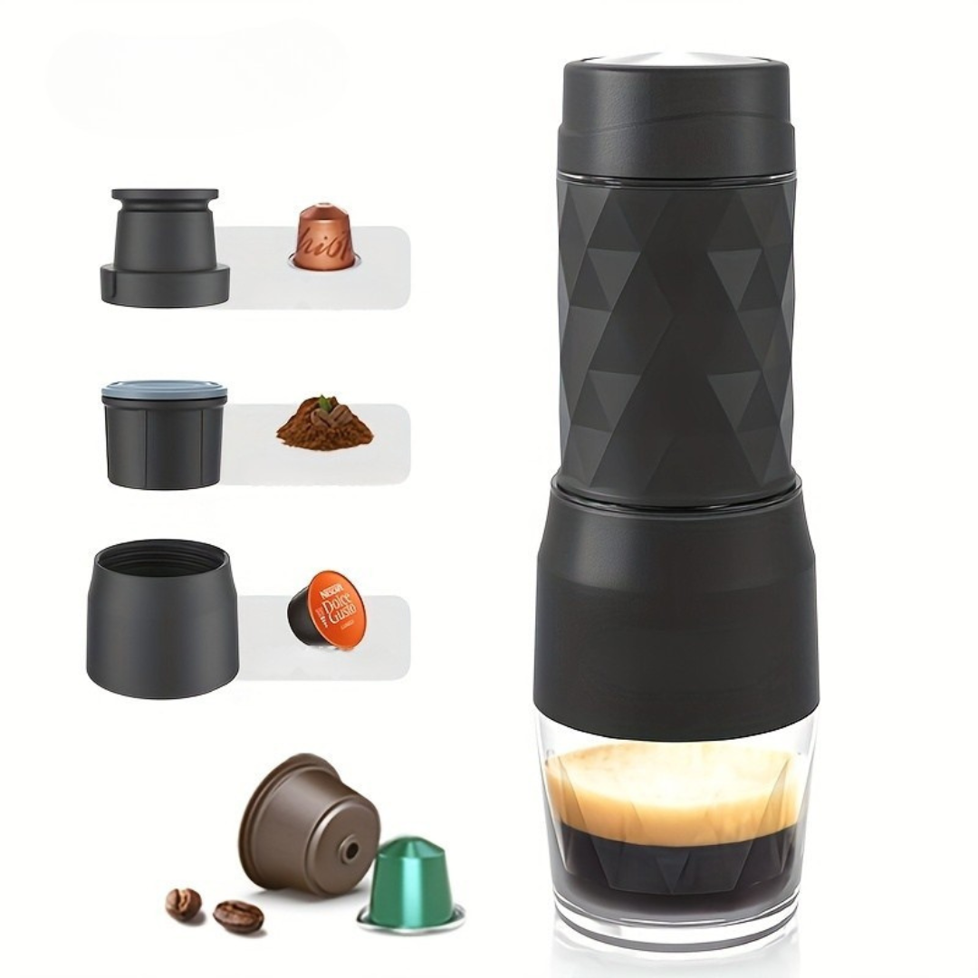 Portable Coffee Maker | Manual Nespresso Machine with Compact Design | Brew Fresh Coffee Anywhere 1
