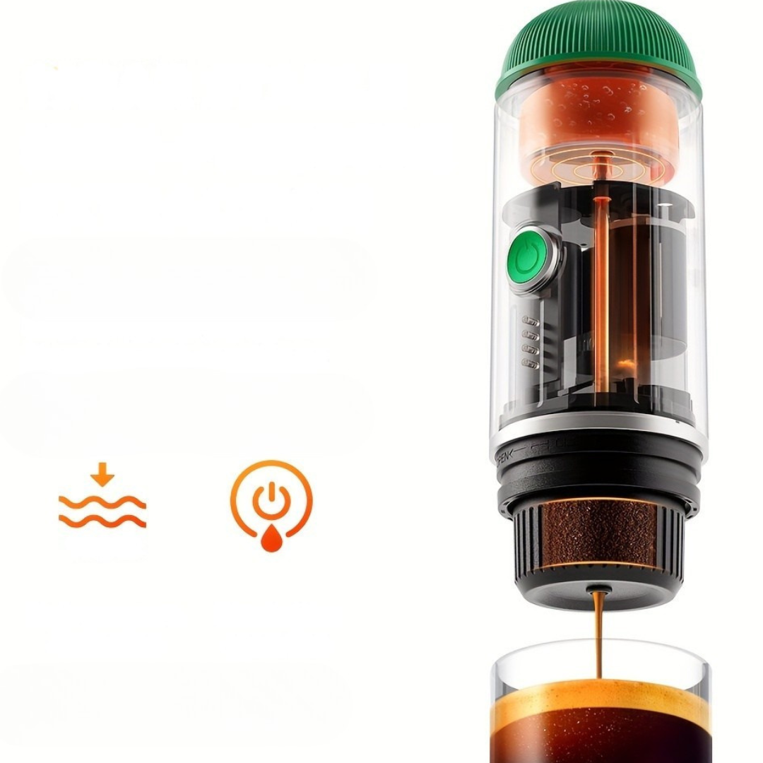 Portable Espresso Maker | Compact Travel Coffee Machine with USB Charging | Quick Heating for Fresh Coffee Anywhere 1
