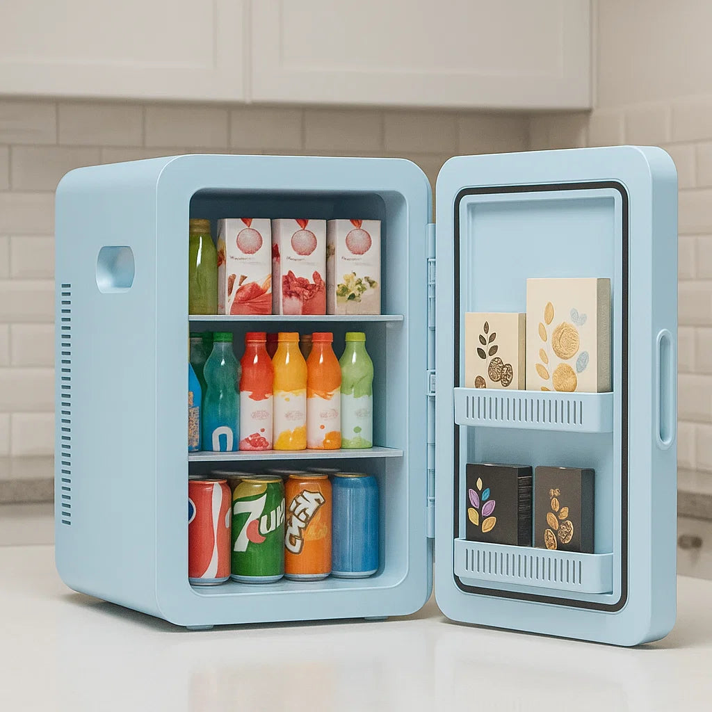 Portable Mini Fridge | 22L Cooler & Warmer with Dual Power Options | Compact Design for Home and Travel Use 1