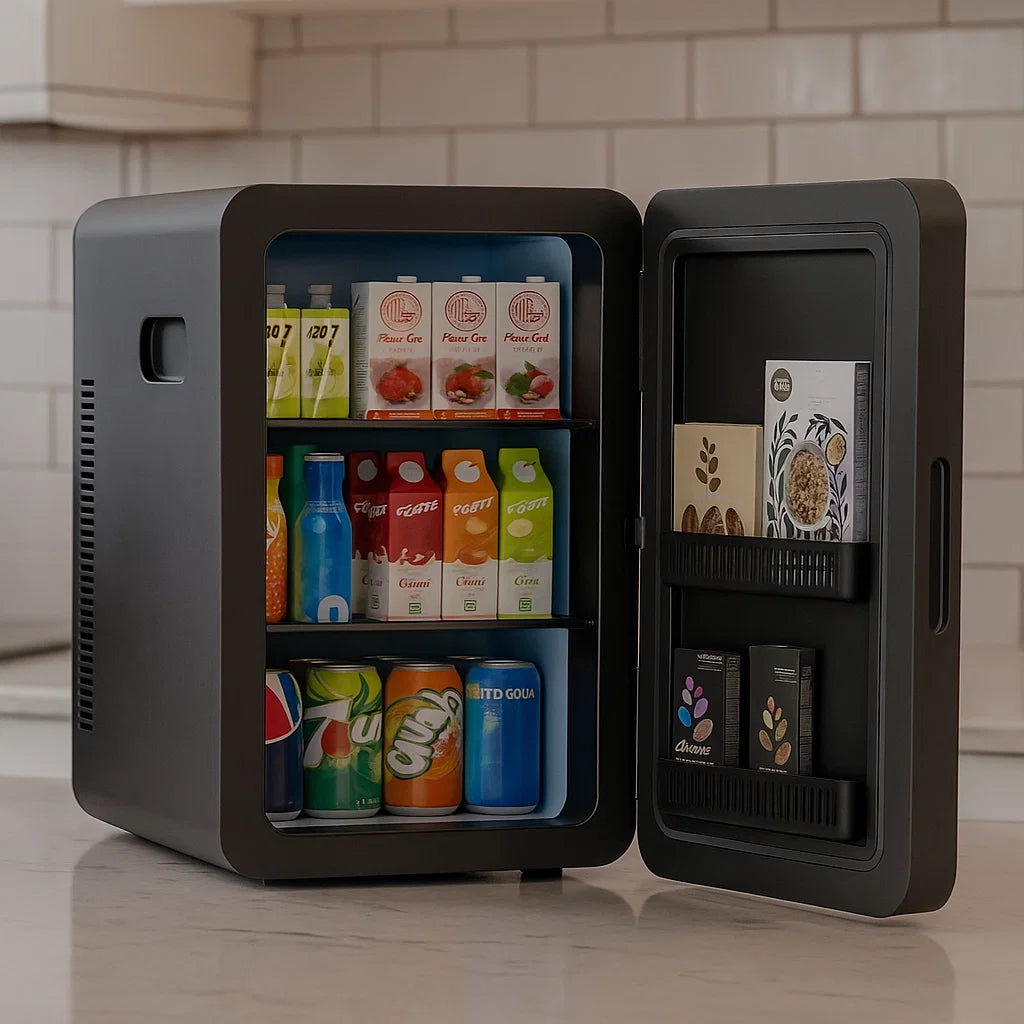 Portable Mini Fridge | 22L Cooler & Warmer with Dual Power Options | Compact Design for Home and Travel Use 2