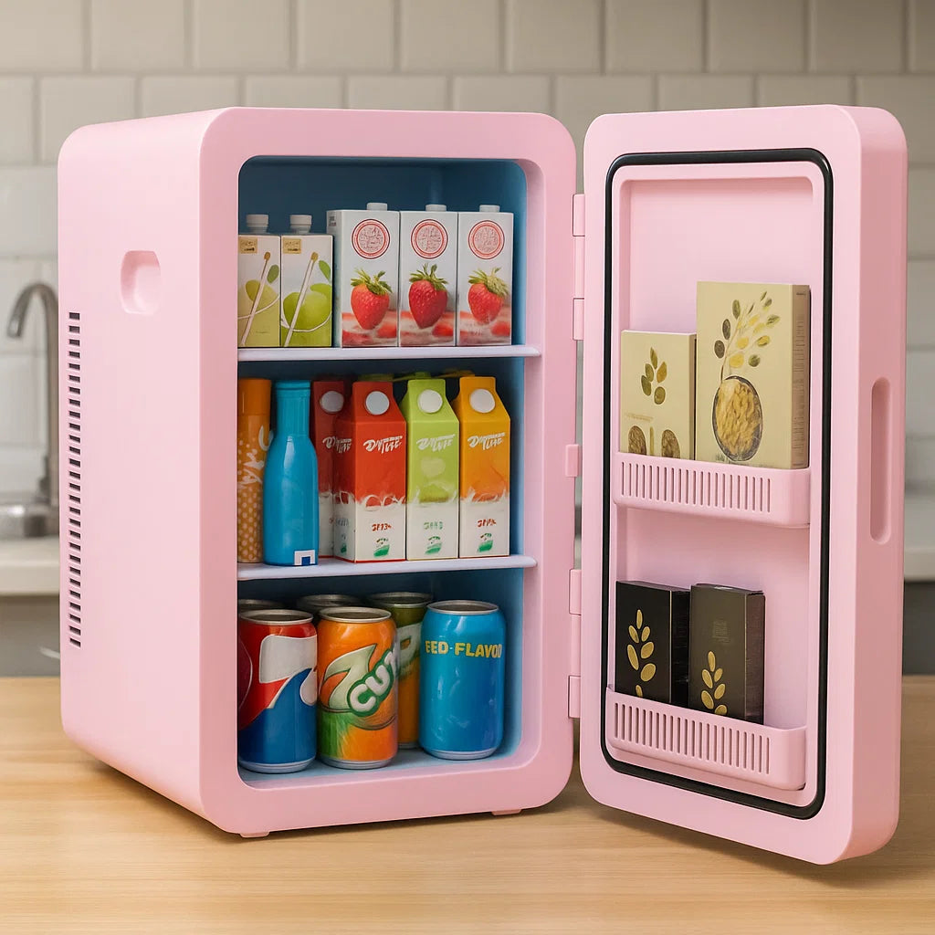 Portable Mini Fridge | 22L Cooler & Warmer with Dual Power Options | Compact Design for Home and Travel Use 3