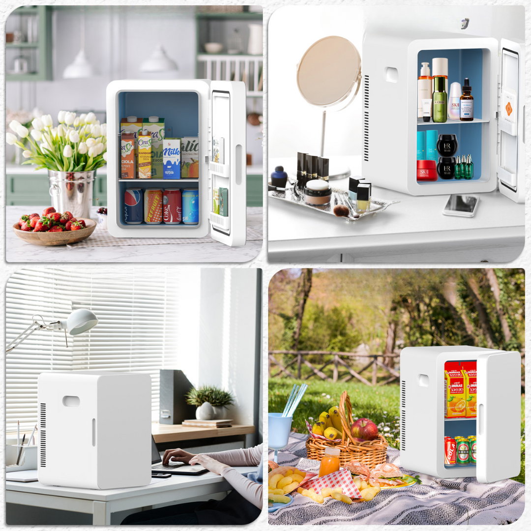 Portable Mini Fridge | 22L Cooler & Warmer with Dual Power Options | Compact Design for Home and Travel Use 6