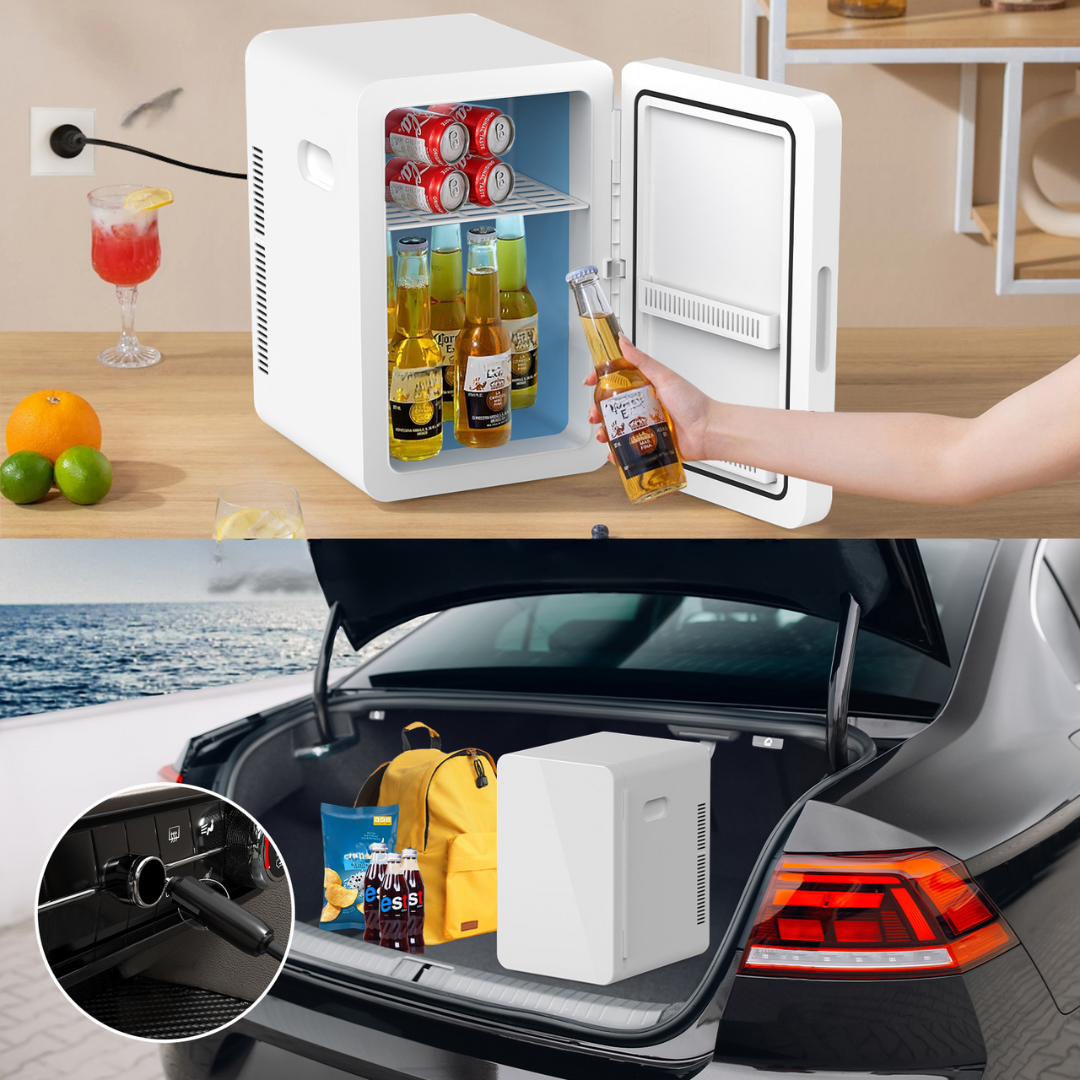 Portable Mini Fridge | 22L Cooler & Warmer with Dual Power Options | Compact Design for Home and Travel Use 7