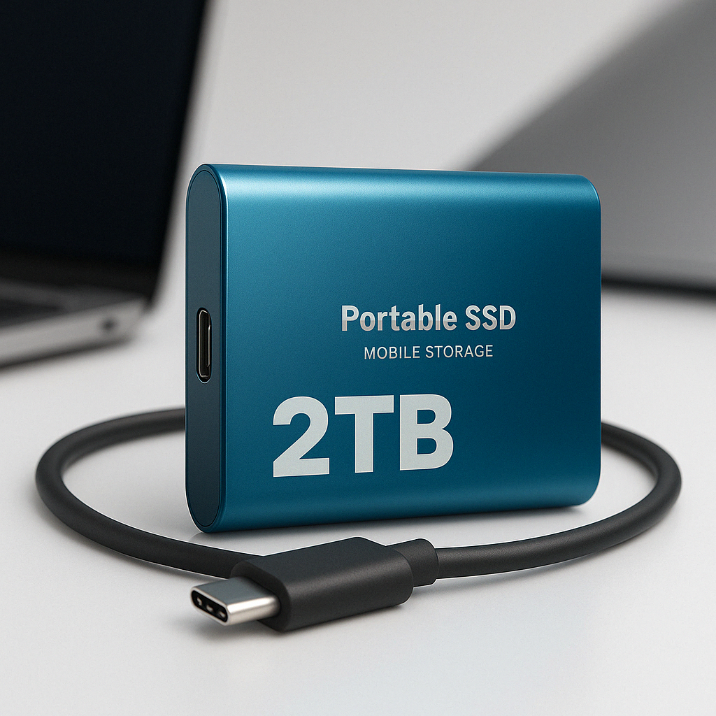 Portable SSD External Hard Drive | 2TB with Fast Transfer Speed | Compact Design for Quick File Storage 4