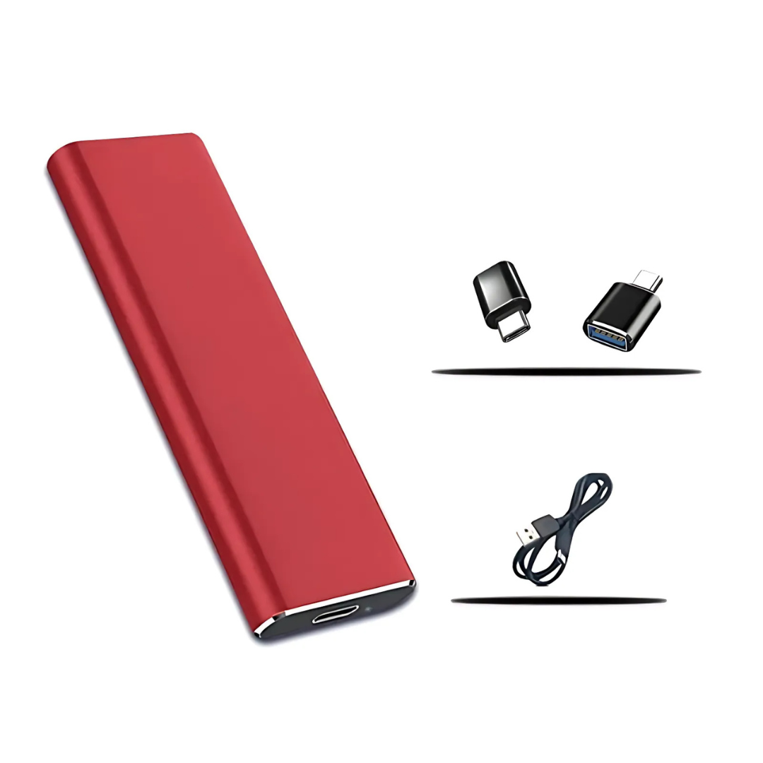 Portable SSD | 4TB External Hard Drive with Ultra Slim Design | Fast USB 3.1 Data Transfer for On-the-Go Storage 4