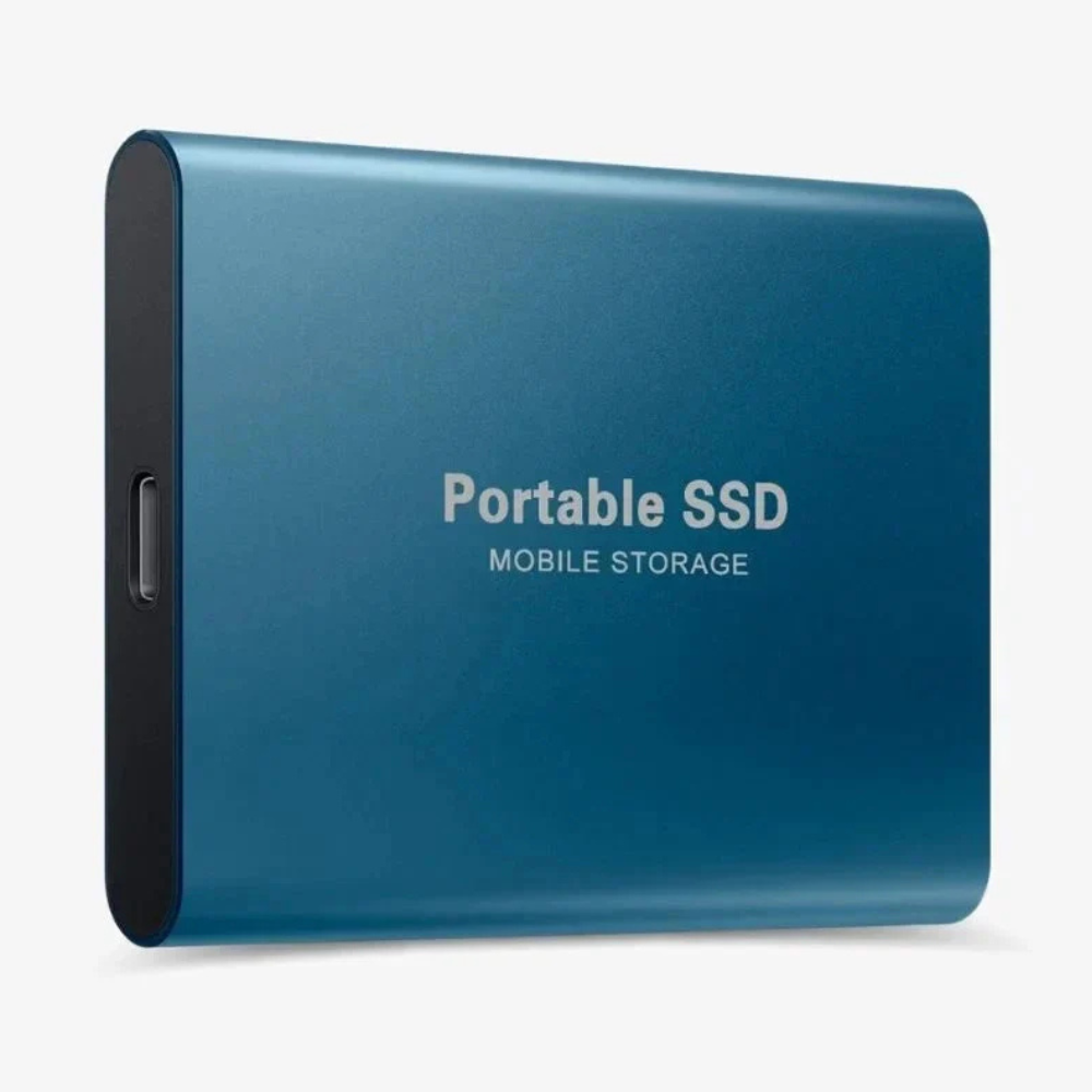 Portable SSD | External SSD Drive with Shockproof Aluminum Design | Fast Transfer Speeds for Safe Data Storage 0