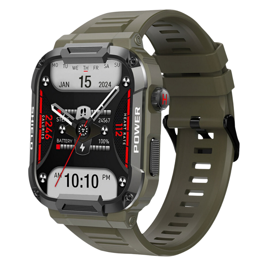 Rugged Outdoor Smartwatch with Heart Rate Monitoring | Military-Grade Design for Adventurers 4