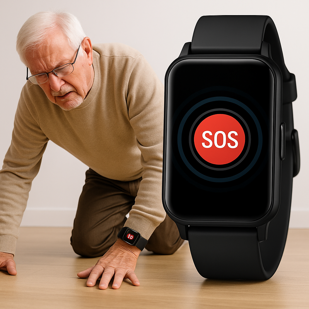 Safety Watch | GPS Smartwatch with SOS Alert & Fall Detection | Health Monitoring for Seniors 3