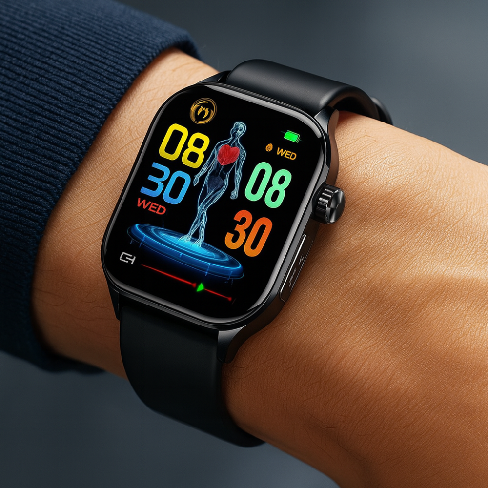Senior Smartwatch | AMOLED Display with SOS Alert | Bluetooth Calling for Daily Wellness 0