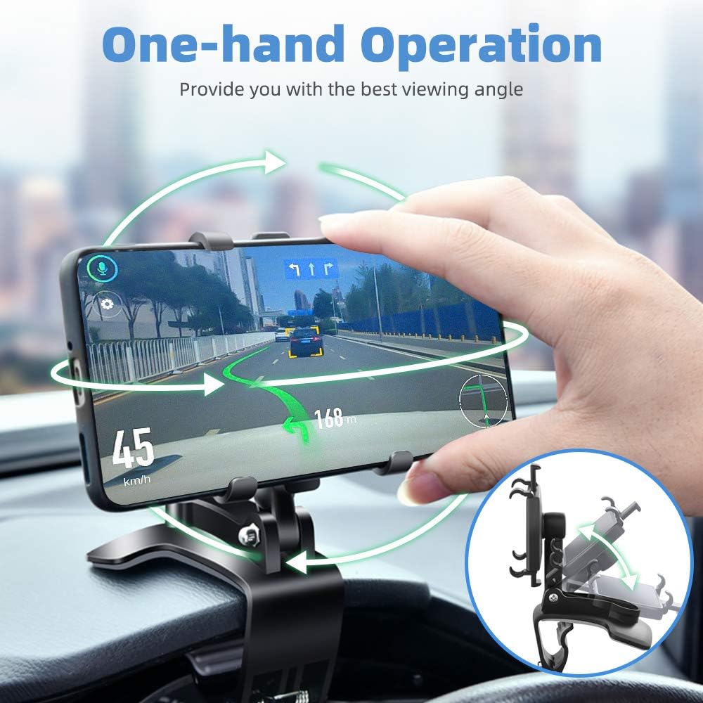 Smart Holder | Car Phone Mount with 360° Rotation & Adjustable Angle | Safe Driving Solution for Hands-Free Navigation 1