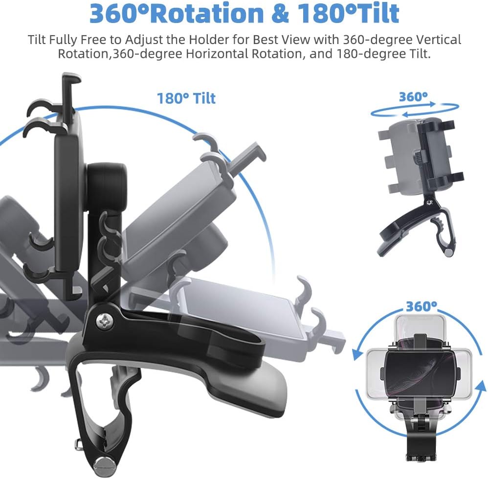 Smart Holder | Car Phone Mount with 360° Rotation & Adjustable Angle | Safe Driving Solution for Hands-Free Navigation 3