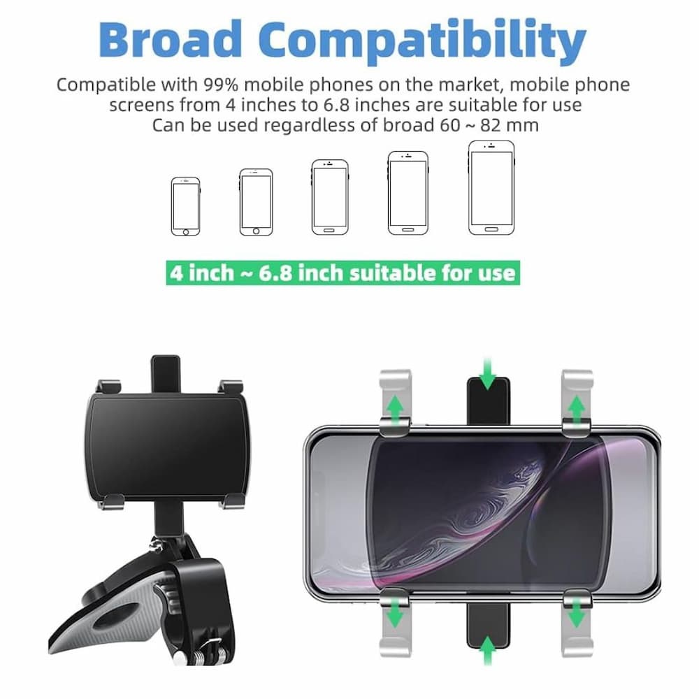 Smart Holder | Car Phone Mount with 360° Rotation & Adjustable Angle | Safe Driving Solution for Hands-Free Navigation 5