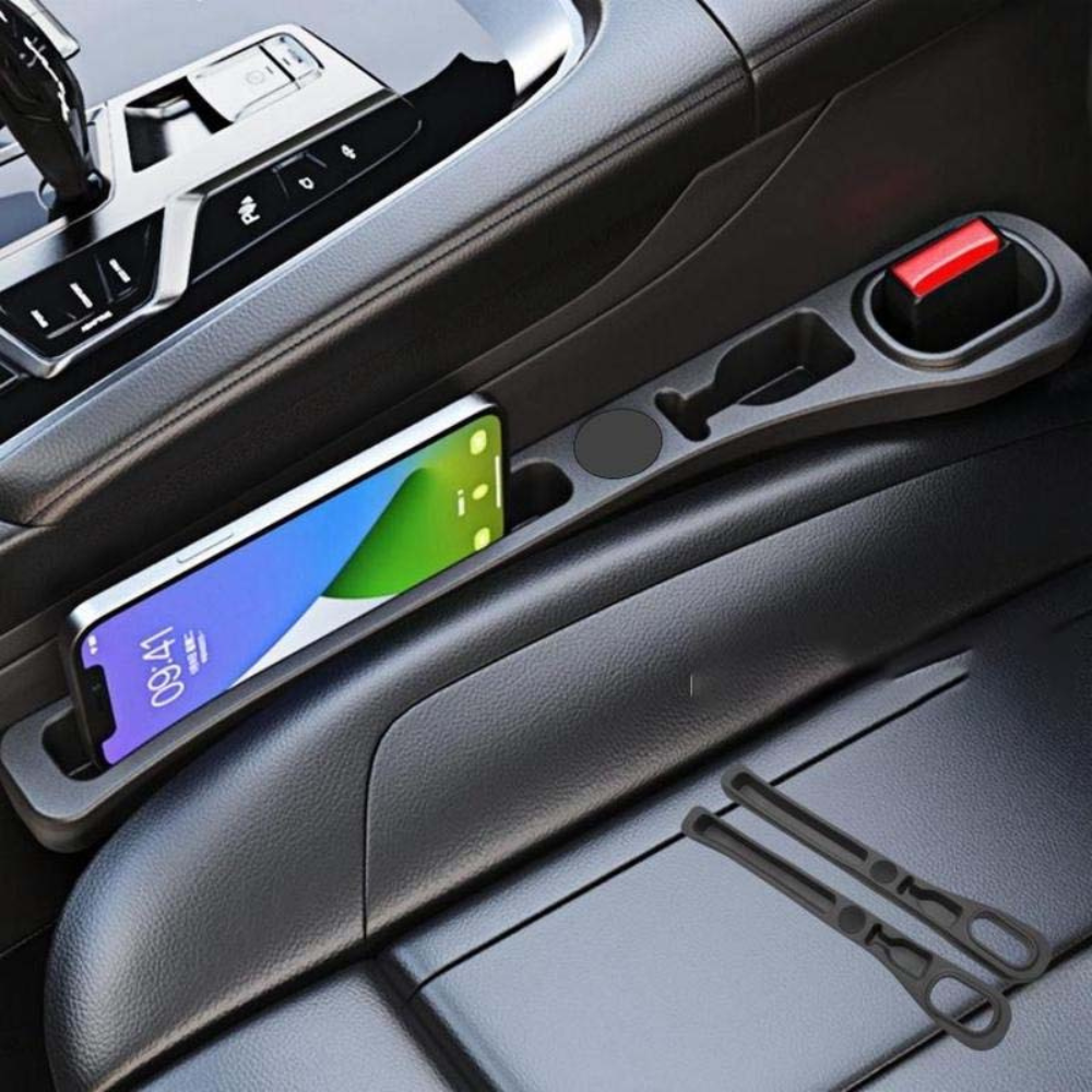 Smart Organizer | Car Seat Organizer with Faux Leather Design | Universal Fit for Clutter-Free Driving 0