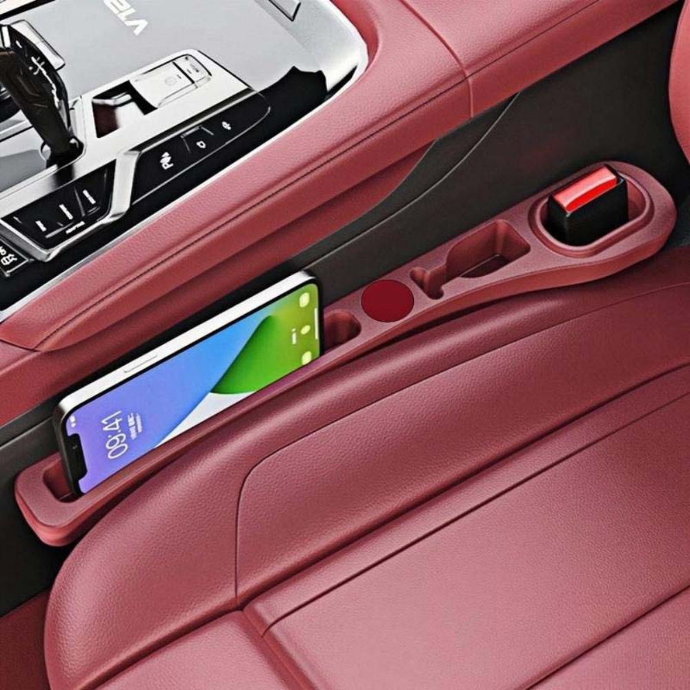 Smart Organizer | Car Seat Organizer with Faux Leather Design | Universal Fit for Clutter-Free Driving 5