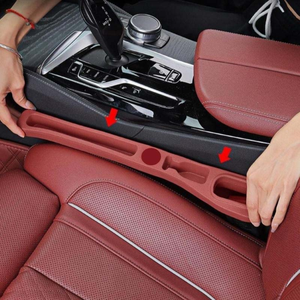 Smart Organizer | Car Seat Organizer with Faux Leather Design | Universal Fit for Clutter-Free Driving 7