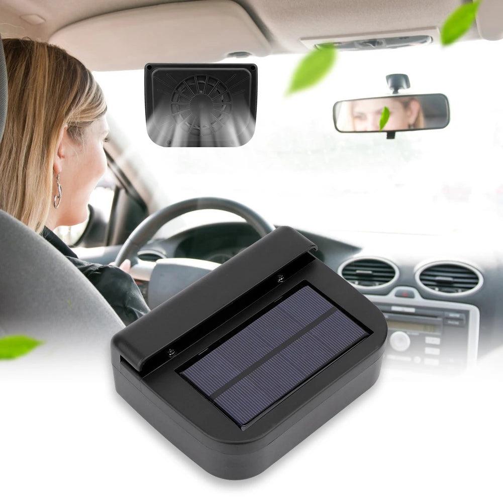 Solar Car Air Vent Fan | Wireless Design for Efficient Air Circulation & Heat Reduction 3