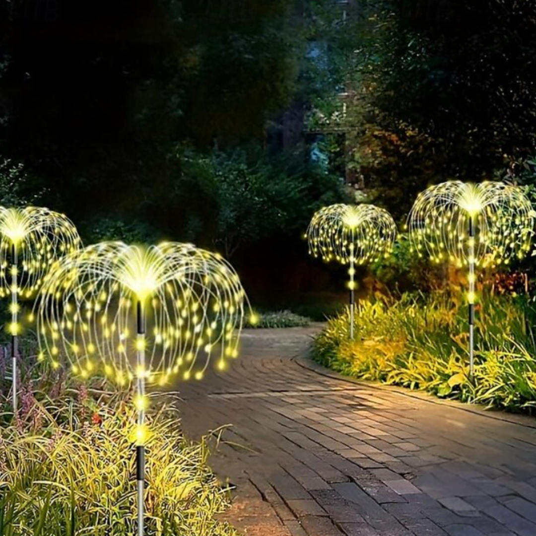 Solar Garden Lights | Outdoor LED Firework Lights with 8 Lighting Modes | Eco-Friendly Decoration for Stunning Garden Ambiance 1