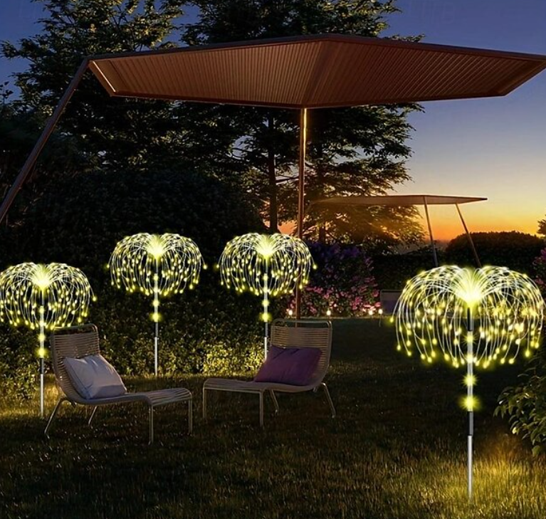 Solar Garden Lights | Outdoor LED Firework Lights with 8 Lighting Modes | Eco-Friendly Decoration for Stunning Garden Ambiance 2