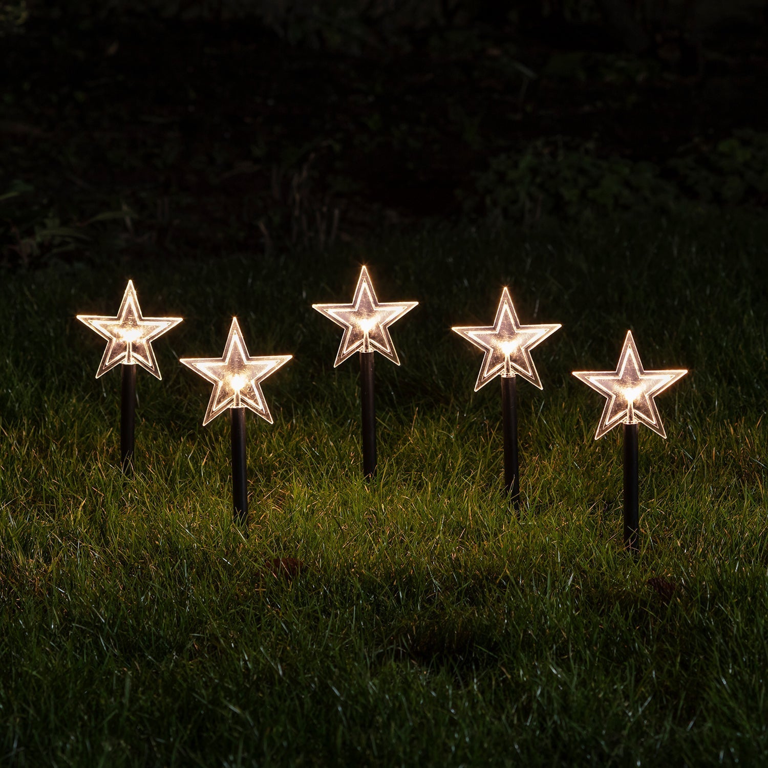 Star Garden Stake Lights | Warm White LED Outdoor Lights with Timer | Weather-Resistant Design for Enchanting Decor 0
