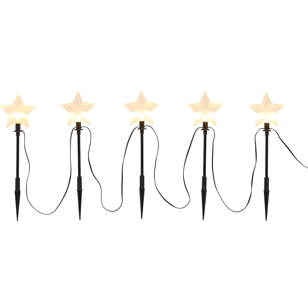 Star Garden Stake Lights | Warm White LED Outdoor Lights with Timer | Weather-Resistant Design for Enchanting Decor 3