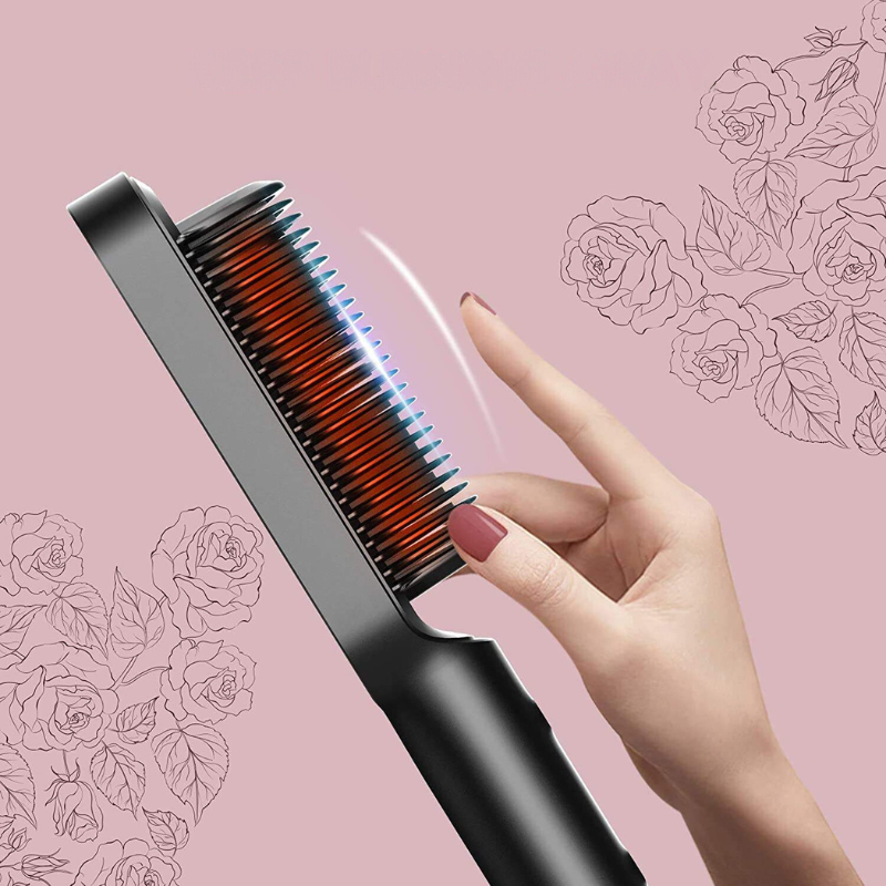 Stryva | Hair Straightening Brush with Integrated Protection Technology | Effortless Styling for Healthy, Shiny Hair 2