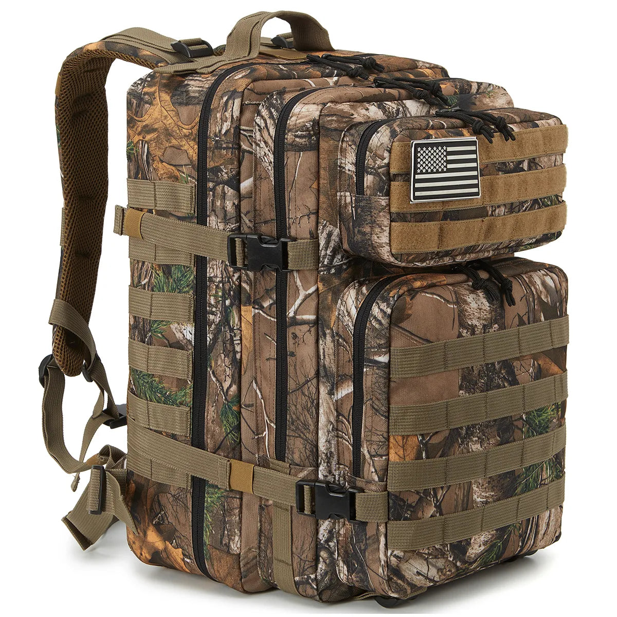 Tactical Military Rucksack | 45L Water-Resistant Backpack with MOLLE System | Versatile Gear for Outdoor Adventures 1