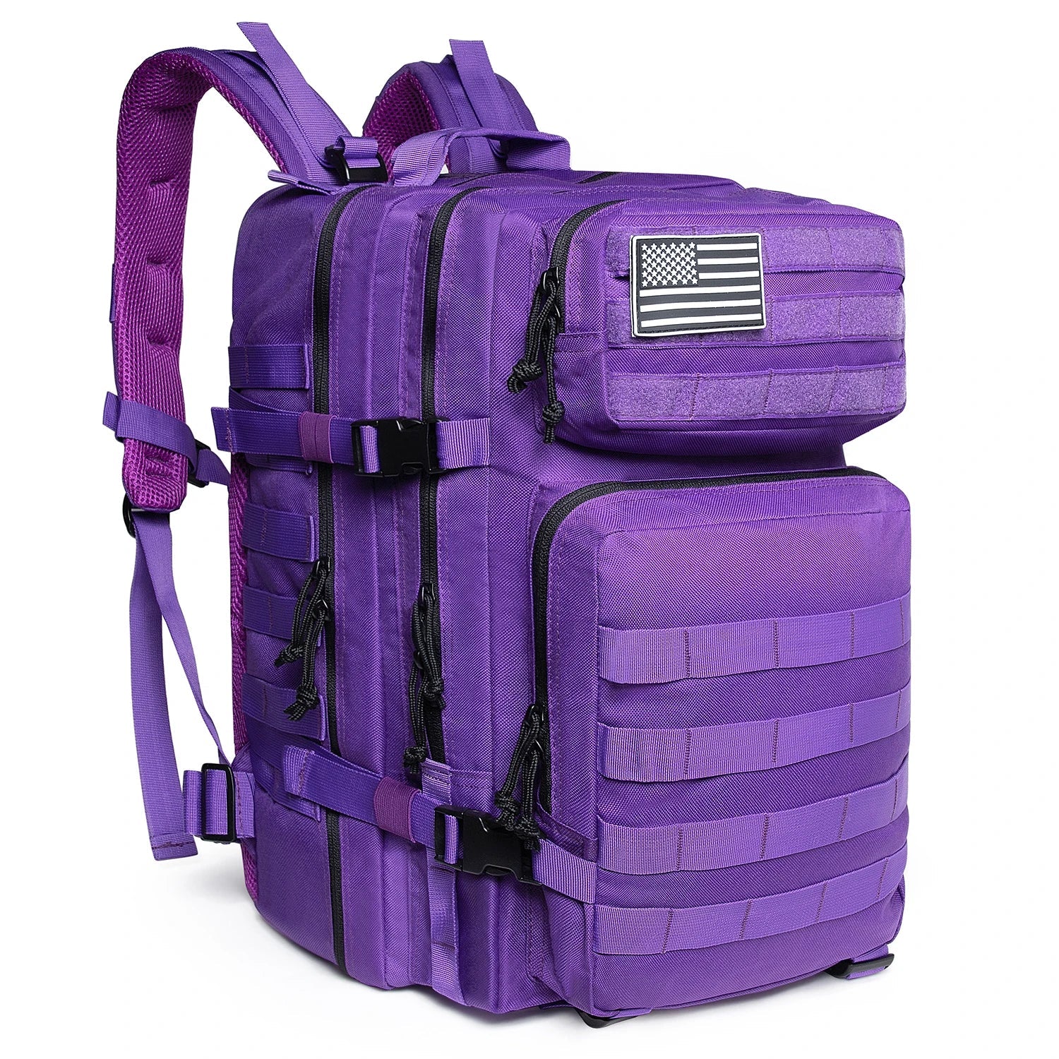 Tactical Military Rucksack | 45L Water-Resistant Backpack with MOLLE System | Versatile Gear for Outdoor Adventures 10