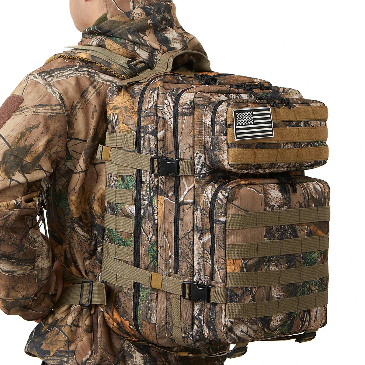 Tactical Military Rucksack | 45L Water-Resistant Backpack with MOLLE System | Versatile Gear for Outdoor Adventures 4