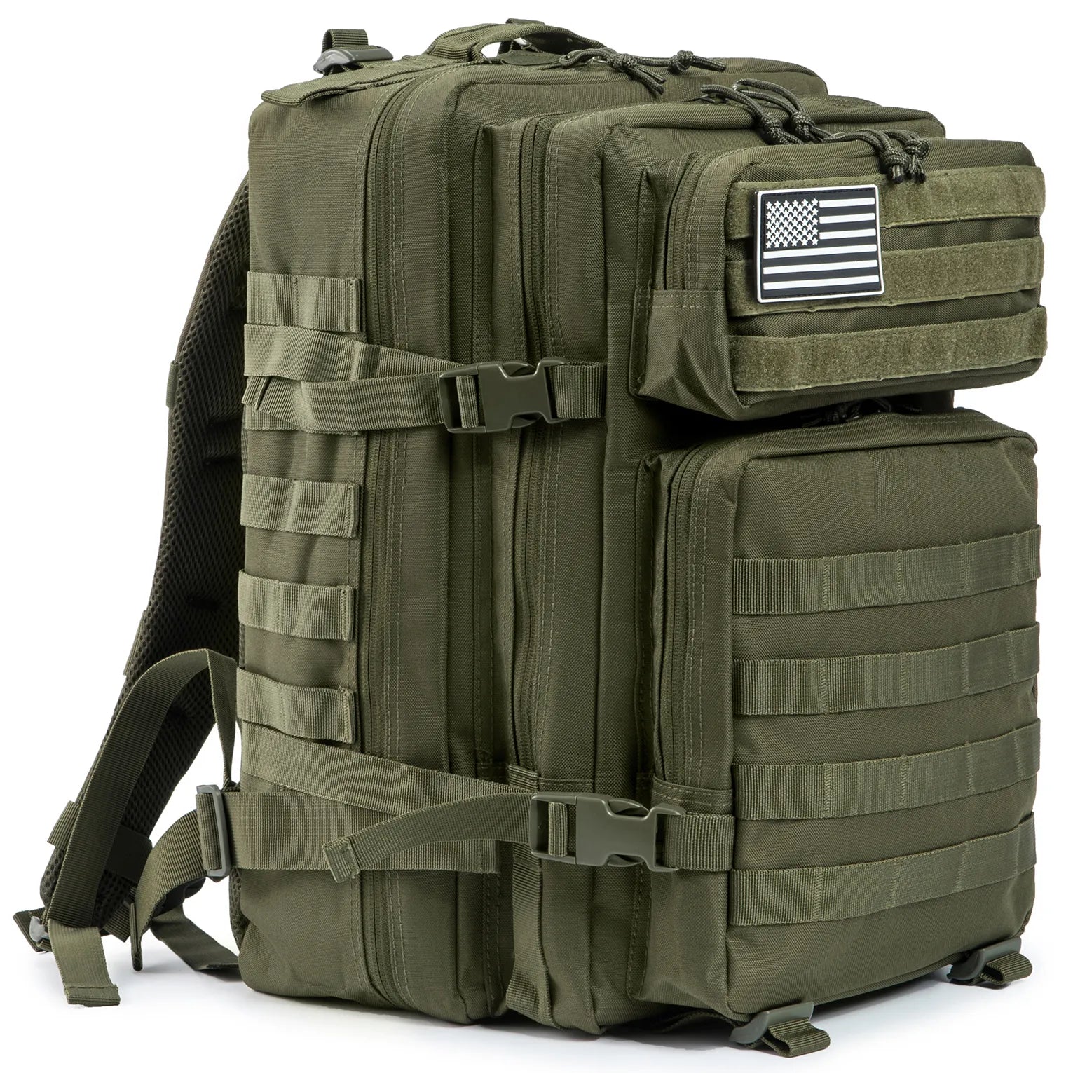 Tactical Military Rucksack | 45L Water-Resistant Backpack with MOLLE System | Versatile Gear for Outdoor Adventures 9