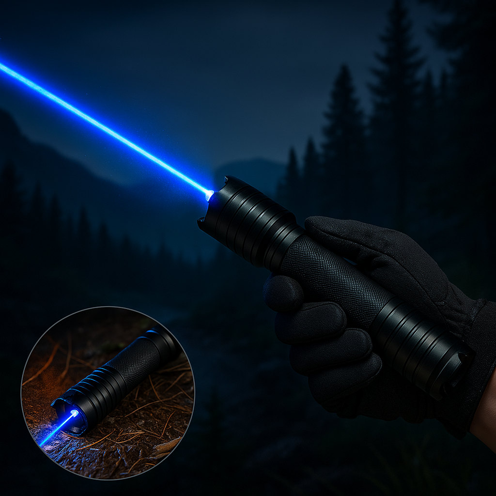 Tactical Outdoor Flashlight | High-Power Rechargeable Torch Light with Instant Fire Starter | Compact Survival Tool for Adventurers 1