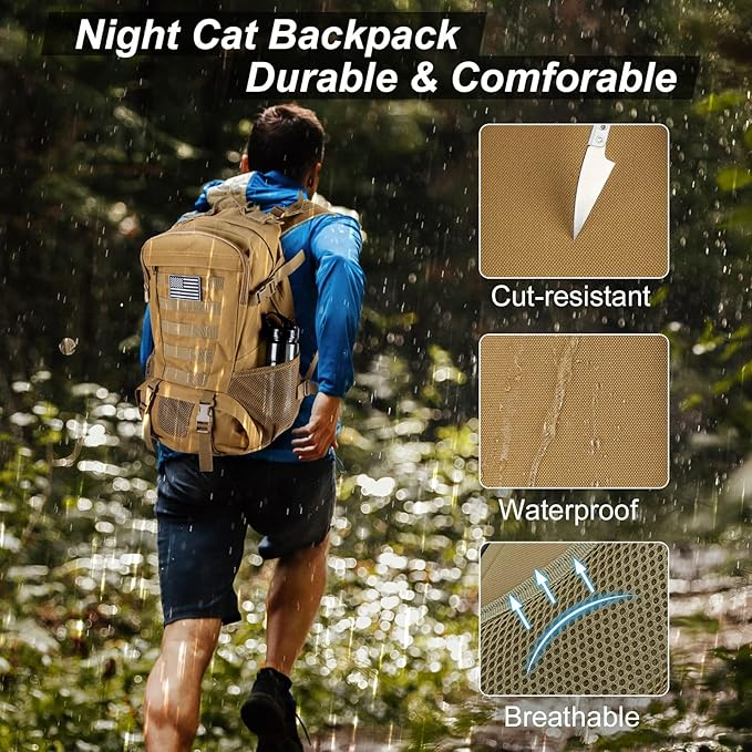 Tactical Rucksack | Military Travel Backpack with Heavy-Duty Storage | Weather-Resistant Design for Outdoor Adventures 2