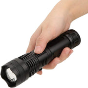 Ultra-Bright LED Flashlight | Rechargeable Torch Light with Adjustable Focus | Perfect for Camping and Emergencies 0