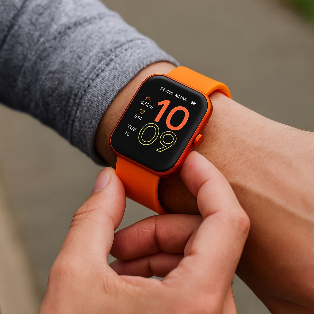 Vibrant Fitness | Smartwatch with Health Monitoring & Waterproof Design | Instant Notifications for Active Lifestyles 0