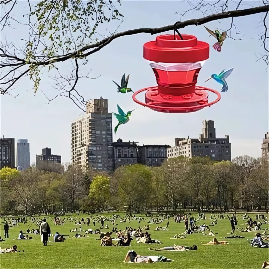 Vibrant Nectar Feeder | Hummingbird Feeder with 8 Feeding Ports | Leakproof Design for Easy Maintenance and Garden Attraction 1
