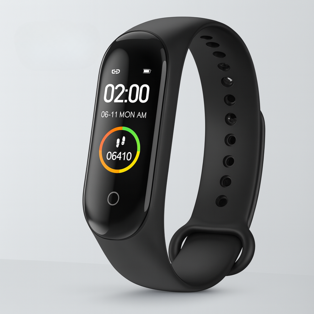 Wellness Tracker | Fitness Watch with Heart Rate & Sleep Monitoring | Waterproof Design for Daily Health Insights 0