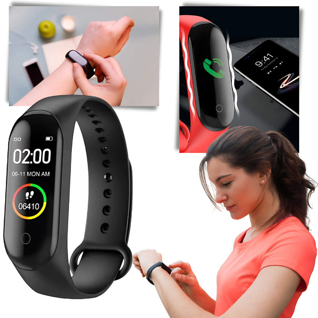 Wellness Tracker | Fitness Watch with Heart Rate & Sleep Monitoring | Waterproof Design for Daily Health Insights 1